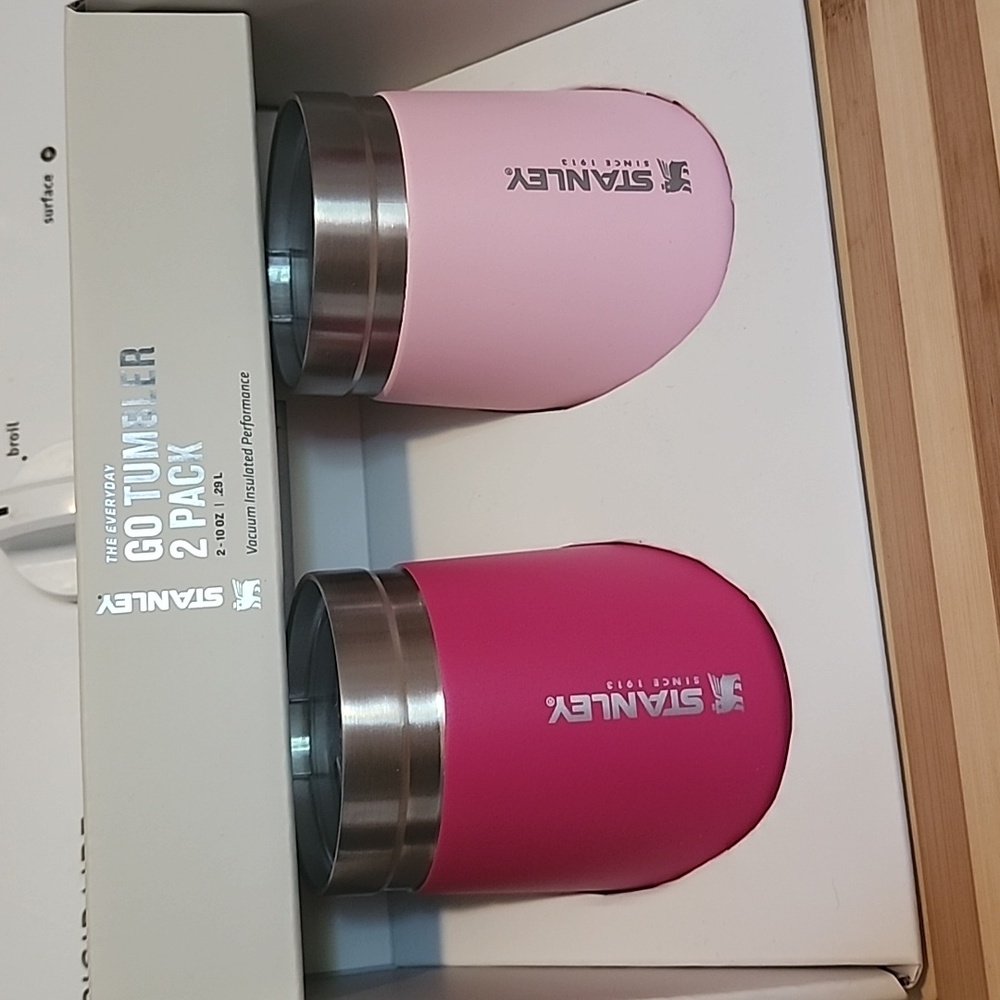 Stanley 2 pack 10oz stainless steel everyday go tumbler Pink Vibes + Flamingo